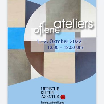 Teilnahme OFFENE ATELIER 2022, in LIPPE.   Das Kunst-Studio war am 1. und 2. Oktober geöffnet.