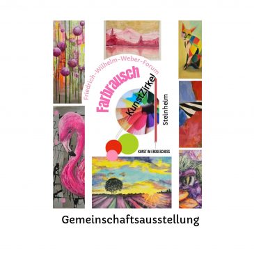 Gemeinschaftsausstellungen mit dem Kunstzirkel Steinheim. „Farbrausch“ und „Zeitzeuge Baum, wenn Bäume erzählen könnten“